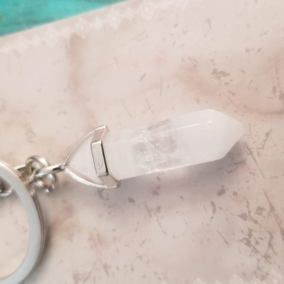 Clear Quartz Keychain - Picture 2 of 3
